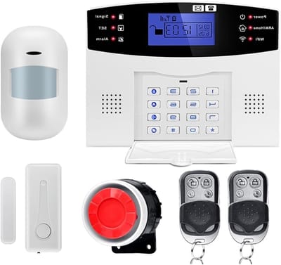 Huis Beveiligingssysteem - Inbraakalarmset - Thuis Veiligheid - App Controle - 99 Zones - Wit