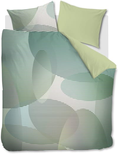 Beddinghouse Dutch Design Lombard Street dekbedovertrek - Tweepersoons - 200 x 200/220 cm - Groen