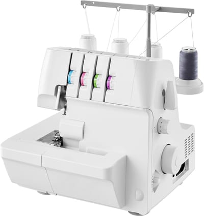 DVDSS® Overlock machine - 1250 steken per minuut - 2-3-4 draadvermogen - Naaimachine voor verschillende stoffen - Wit
