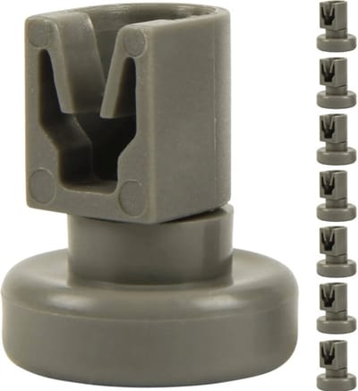 8x Vaatwasser Wiel bovenkorf 24mm - Geschikt voor AEG IKEA Zanussi Pelgrim 50286967000 -50278101006