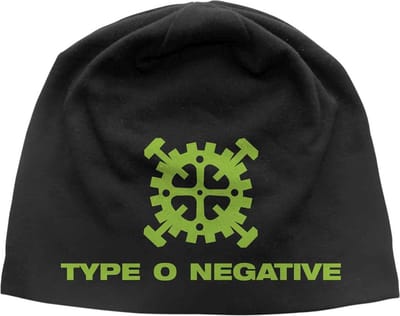Type O Negative - Gear Logo JD Print Beanie Muts - Zwart