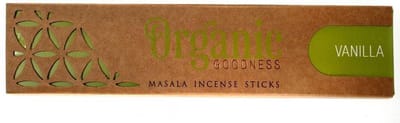 Organic Goodness Masala Serie - Kadzidła in Sticks - Vanilla Geur - 15g - Handgemaakt