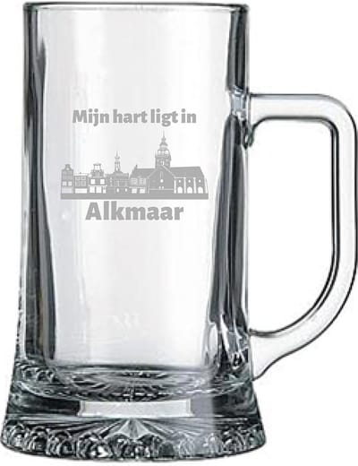 Gegraveerde bierpul 50cl Alkmaar