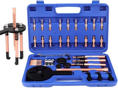 Dailygoods- Lager Set 36-in-1 - Binnenlager Trekker - 3-Klauwen Trekker - Gear Trekker met Haak - Stalen Collets - Opbergdoos - Lager Verwijderaar
