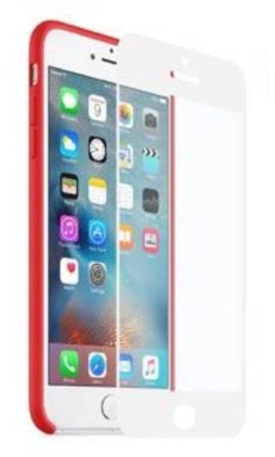 MYWAY, Screenprotector geschikt voor iPhone 6 / 6S - EASY GLASS CASE FRIENDLY Tempered Glass, Wit
