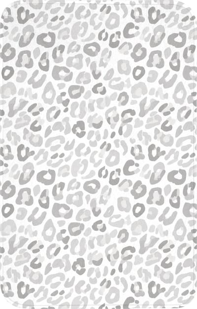 WC mat 50x80 cm - Antislip - Luipaard - Motief - Grijs - Toiletmat - Vloermat - Douchemat - Toilet tapijt - Toiletmatten