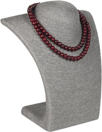 Sieraden Display - Sieradenhouder Buste - Sieraden Presenteren - PVC Touw Materiaal - H28CM - Grijs