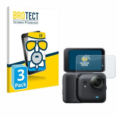 BROTECT - Screenprotector voor Insta360 Go Ultra - Folie Beschermfolie Beschermglas matte 3 Stuks