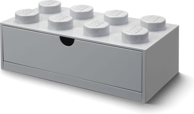 Bureaulade Brick 8, Grijs - LEGO