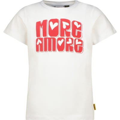 Vingino Girls Hamine T-shirt Real White Size: 2 | T-shirts Outlet | Unisex | Wit