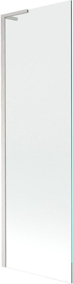 Mexen Next L badscherm 1-delig 60 x 150 , transparant, geborsteld nikkel - 895-060-000-03-00-97