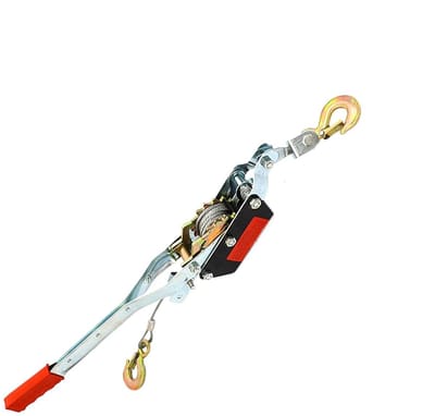 Handmatige Lier - Kabelspanner Treklier - Zwaar Werk - Dubbele Haak - Tot 4 Ton - Zilver
