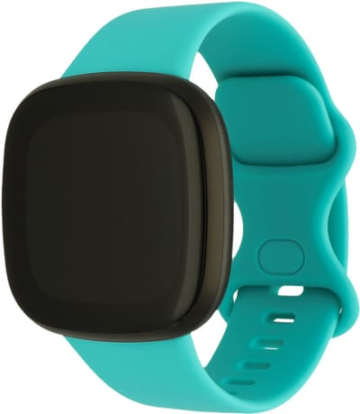 123watches sport band - groenblauw - SM - Geschikt voor Fitbit Versa 3 & 4 / Sense