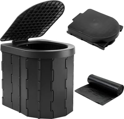 Luvetrex ® Opvouwbaar Campingtoilet voor Outdoor en Indoor Gebruik, Ideaal voor Reizen en Kamperen