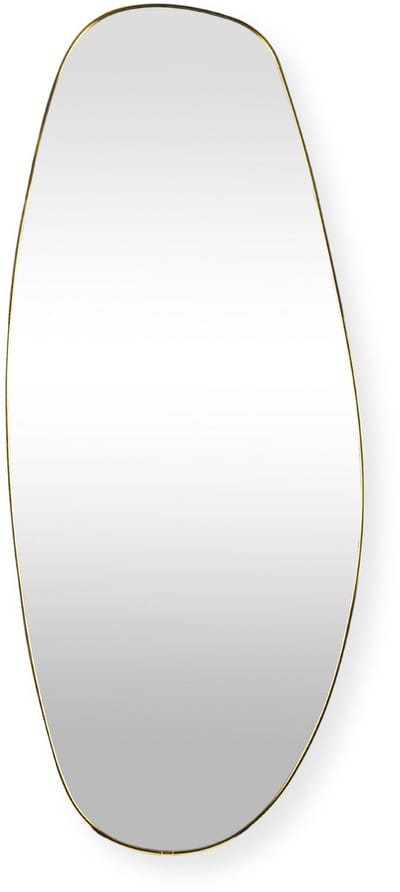 SensaHome Leandro Wandspiegel – Organische Spiegel – Asymmetrisch Design – 120x50 cm – Goud