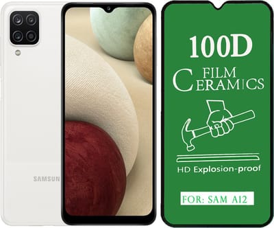 Samsung Galaxy A12 Screen protector Folie Temperde glas Anti-Shock Ceramisch 100D HD Explosion-proof beschermfolie geschikt voor Samsung Galaxy A12 - 2 Stuks
