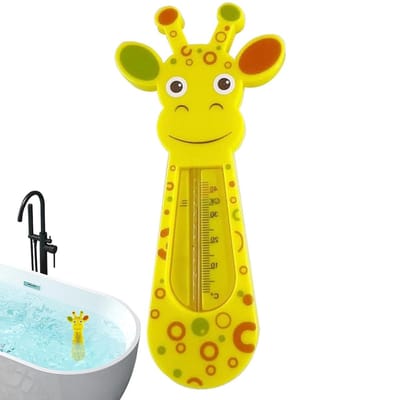Baby Badthermometer - Waterthermometer Baby - Veilig Baden - Giraffe Ontwerp - Tot 40°C - Geel