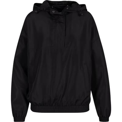 Urban Classics Ladies Recycled Oversized Pullover Jacket Tussenseizoensjas zwart S