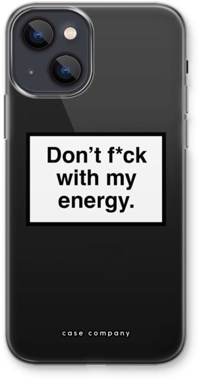 Case Company® - Hoesje geschikt voor iPhone 13 mini hoesje - My energy - Soft Cover Telefoonhoesje - Bescherming aan alle Kanten en Schermrand