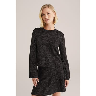 We Fashion Knitted Pullover Black Size: S | Sweaters Outlet | Dames | Zwart