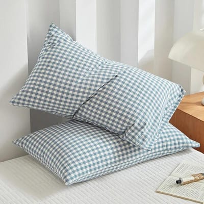 Katoenen Kussensloop Hoge Kwaliteit Envelop Kussensloop Schots en Scheve Patroon Beddengoed Slaapkussenhoes 48x74cm Sierkussenhoes 11 Kleuren 48x74cm