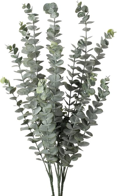 Set van 3 Kunstmatige Eucalyptus Planten - Decoratieve Droogbloemen voor Thuisdecoratie, 87 cm Hoog, Perfect voor Interieur en Bruiloften