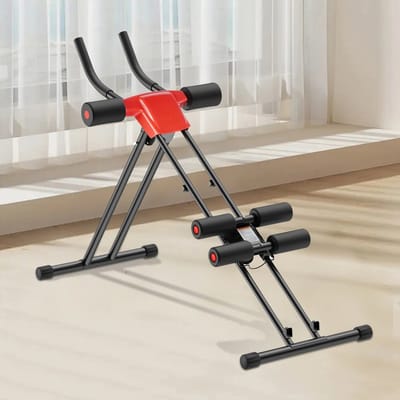 Dailygoods Opvouwbare buikspiertrainer, fitnessapparaat voor het hele lichaam, thuis fitnessapparaat, verstelbare hellin