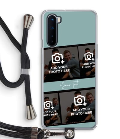 Gepersonaliseerd - Case Company® - Hoesje met koord geschikt voor OnePlus Nord hoesje met Koord - Filmrol N°2 - Telefoonhoesje met Zwart Koord - Bescherming aan alle Kanten en Over de Schermrand