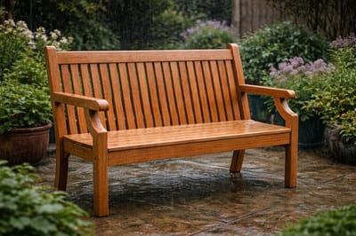 Rockwood® Parkbank Sandwick Kunststof - New Teak 1.90m 1.90m