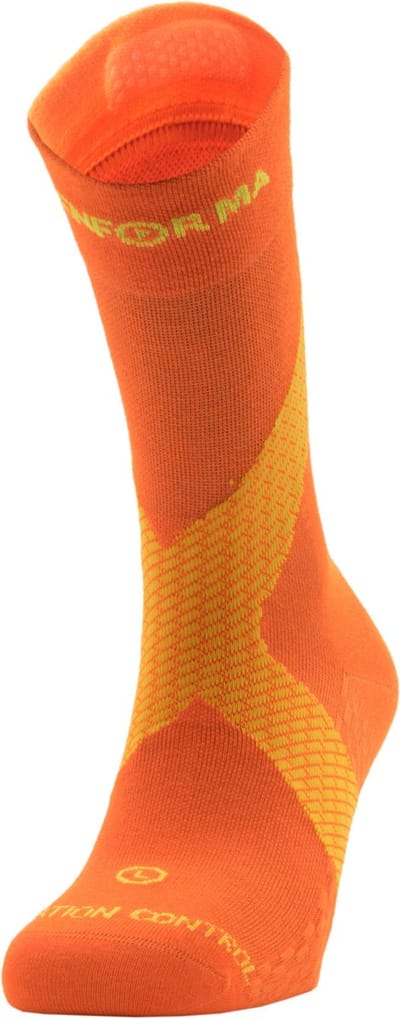 Enforma Sportsokken met Pronatie Controle - Hardloopsokken - Compressiekousen - Oranje - M Maat 39-41