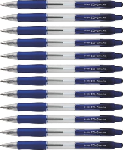Penac Balpen - CCH-3 - 0.7mm - Blauw - 12 pack