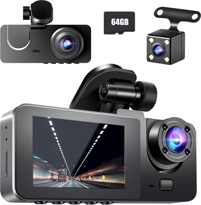 Lexium Dashcam voor auto - Dashcam - Dashcam voor auto voor en achter - Dashcam voor en achter - Dashcam voor en achter draadloos - Dual dashcam