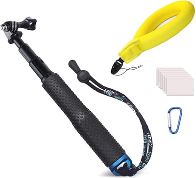 YONO Waterproof Stick - Geschikt voor GoPro - Action Camera - Statief - Anti Fog Inserts - Bobber - Handgreep - Selfie Accessoires