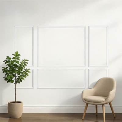 VEVOR Wandlijstset, 3-Delig, 57,91/121,92/143 cm, Overschilderbare Polystyreen Sierlijsten, Waterdichte Wandafwerking, Decoratieve Wandlijst, Sierlijst voor Woonkamer, Slaapkamer, Huis, Wit