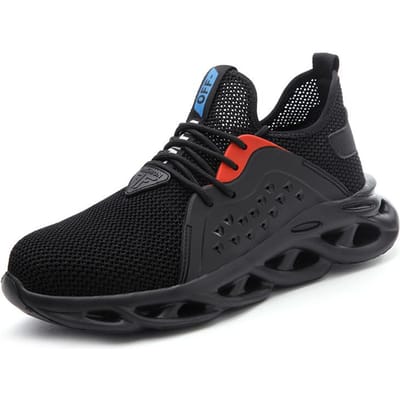 Chaussures d'assurance travail Chaussures de sécurité pour hommes Anti-écrasement et Anti-perforation Respirantes Embout en acier Chaussures de sécurité 47