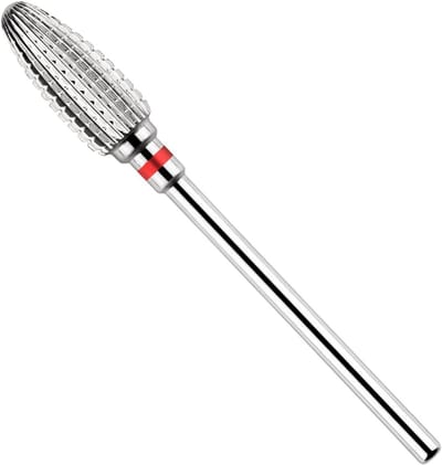 Nagelboor Set - Wolfraam Carbide Bits - Manicure Pedicure - 5-in-1 Multifunctioneel - 3/32 Inch - Zilver