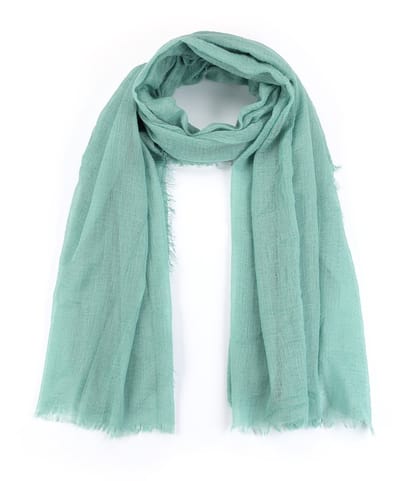 Luxe Viscose Sjaal – Zacht & Comfortabel – 180x90cm – Effen - Muntgroen