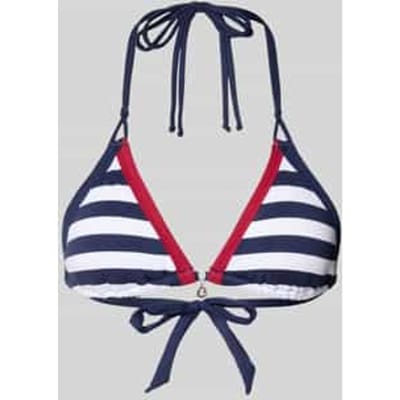 Bikinitop met vetersluiting model 'BLUCO NAVY'