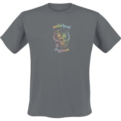 Motörhead T-shirt - England Rainbow - S tot M - voor Mannen - actraciet