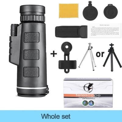 40X60 Telescoop Professionele Monoculaire Krachtige Verrekijker HD Zaktelescoop met Statief voor Reizen Vakantie als Cadeau Teleskop