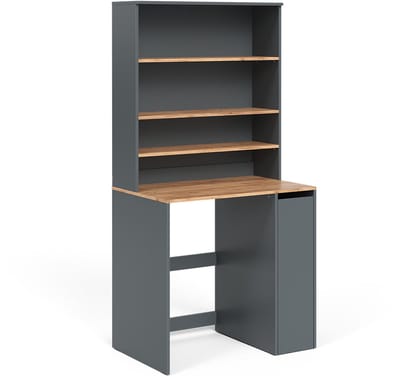 Vicco Viktor Wasmachinekast – 93.6 x 88.2 cm 2 delen met kast en plank Antraciet/gouden eik