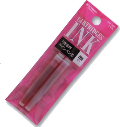 Platinum - inktpatronen - vulpen - zakje met 2 patronen - Roze