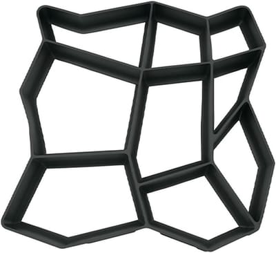 Betonmallen Platen - Tuin Decoratie - Pad Aanleggen - Herbruikbaar Materiaal - 50x50x4cm - Zwart