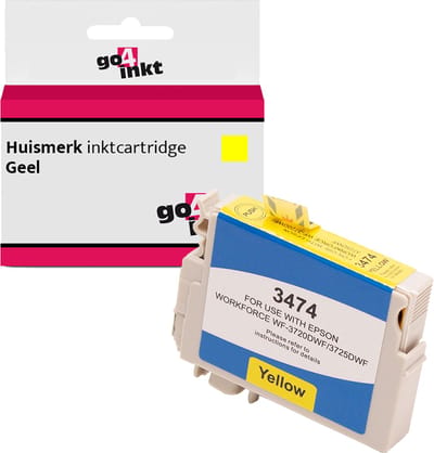 Go4inkt compatible met Epson 34XL, T3474 y inkt cartridge yellow
