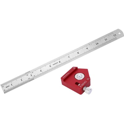 CX3002 Règle à tracer pour le travail du bois Mesure d'angle de haute précision Outil de marquage pour charpentier