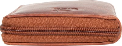 Mustang® Udine leren portemonnee cognac 9,5x3x12,5cm