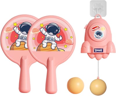 Tafeltennis Trainer - Bal Oefen Set - Solo Training - Verstelbare Beugels - 20 x 17 x 5 cm - Roze