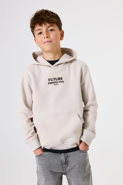 GARCIA Jongens Tekst Print Sweater Wit Lange mouw