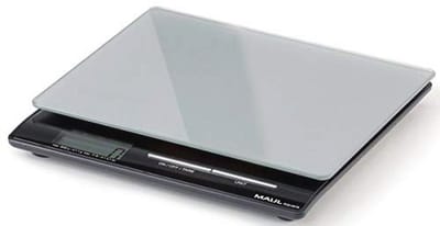 Postweegschaal Square - 5 kg met glazen weegplateau