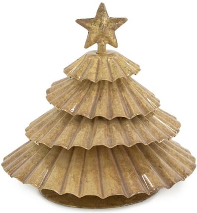 HomeBound by KY | Metalen kerstboom peach | 3x12x10,5cm | kerst decoratie | kerstboompje